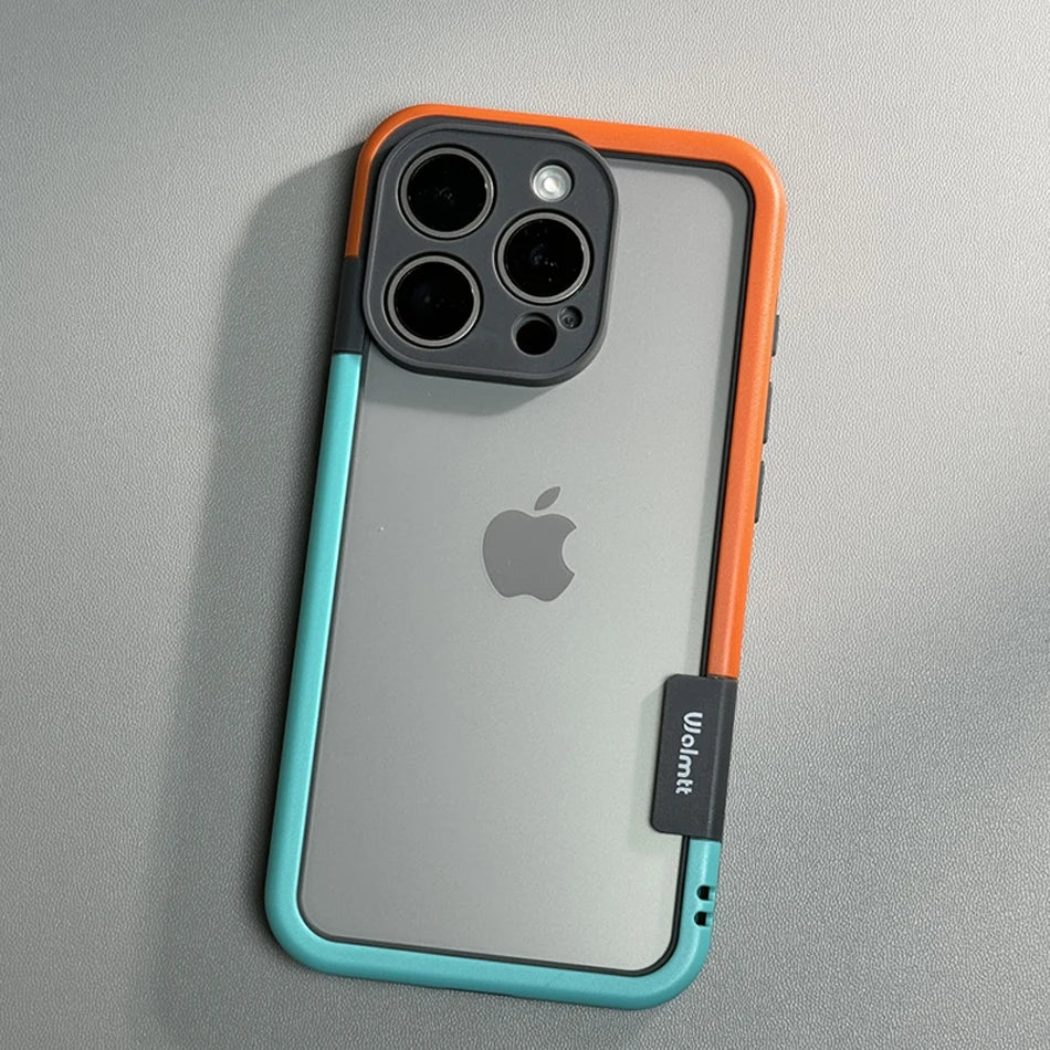 Funda de teléfono con marco de silicona suave a prueba de golpes para iPhone 17 Pro Max 13 14 15 16 Plus NoBack protección contra la disipación de calor cubierta de parachoques