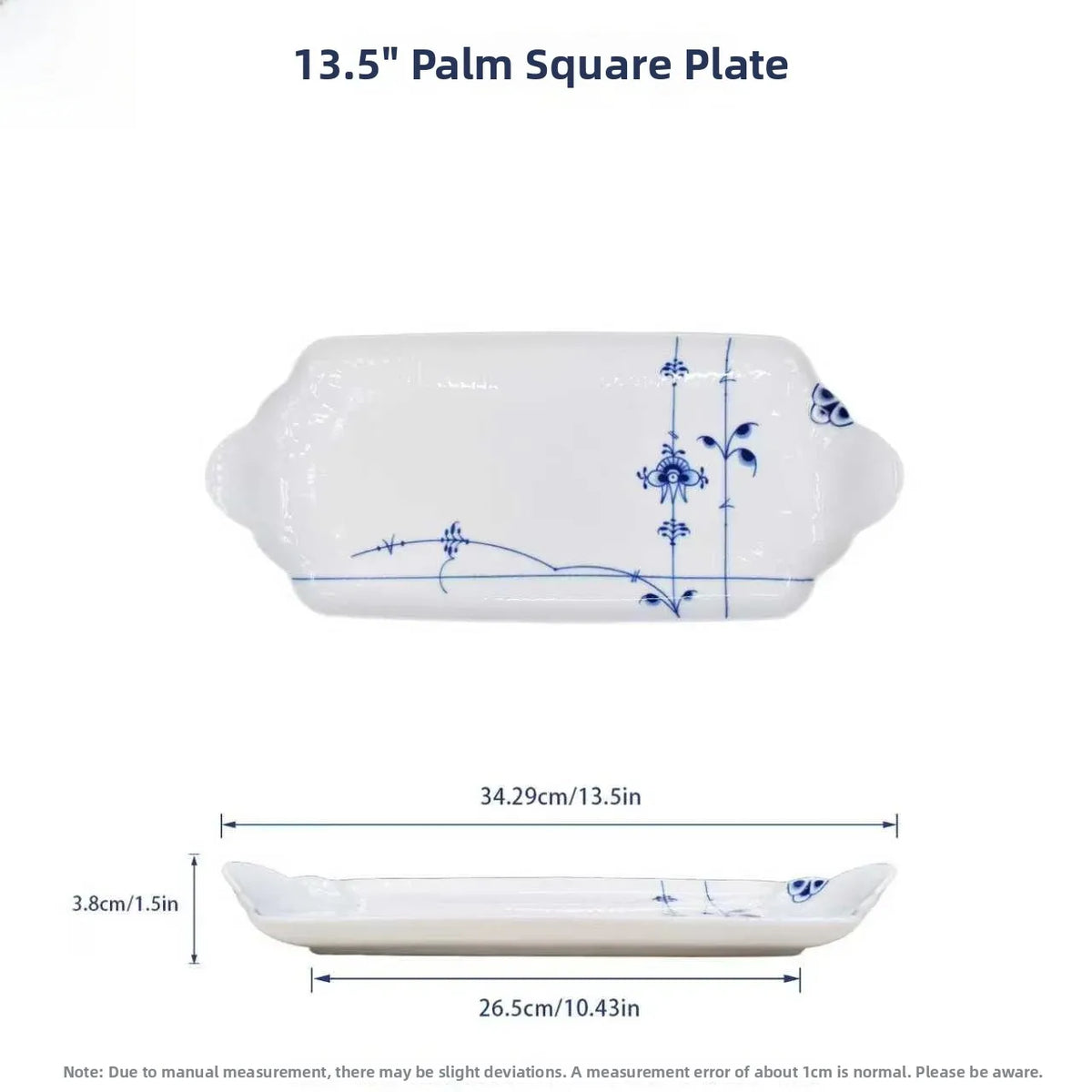 Juego de vajilla de porcelana blanca de Jingdezhen con diseño de hierba Tang azul y blanca, plato llano para uso doméstico, t...