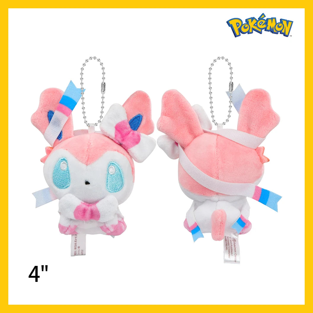 Llavero de peluche Mimikyu Eevee, colgante de anime de Pocket Monster con personajes de Eeveelution y Snorlax, para coleccionistas, regalo y decoración para fans de Sylveon