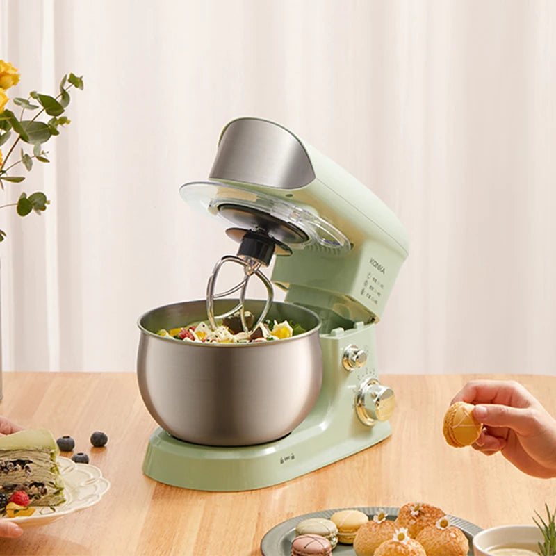 Máquina de Cocina Multifuncional 2026, Amasadora de Masa Pequeña de 3-5 Litros, Batidora de Huevos Eléctrica Automática para el Hogar