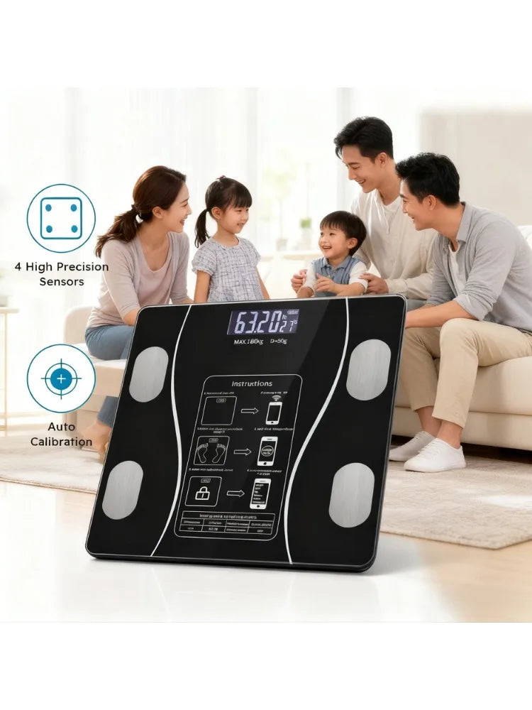 Nueva báscula de grasa corporal USB, báscula de grasa casera inteligente y precisa, báscula corporal para adultos, báscula electrónica pequeña, báscula corporal