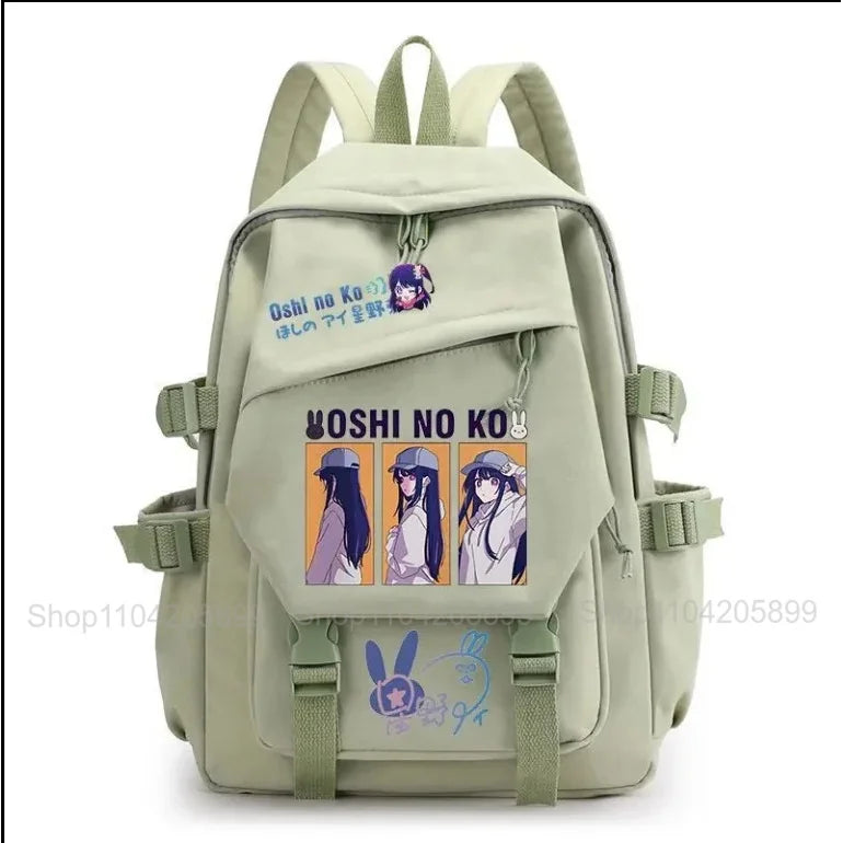 Mochila OSHI NO KO, mochila de anime recomendada para niños, mochila escolar para estudiantes, regalo para niñas, mochila de viaje diaria bonita