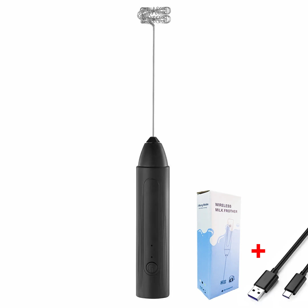 Artículos de cocina de 3 velocidades, batidor de huevos eléctrico con carga USB, Mini licuadora, accesorios de cocina, mezclador, utensilios para el hogar, barra de doble cabezal