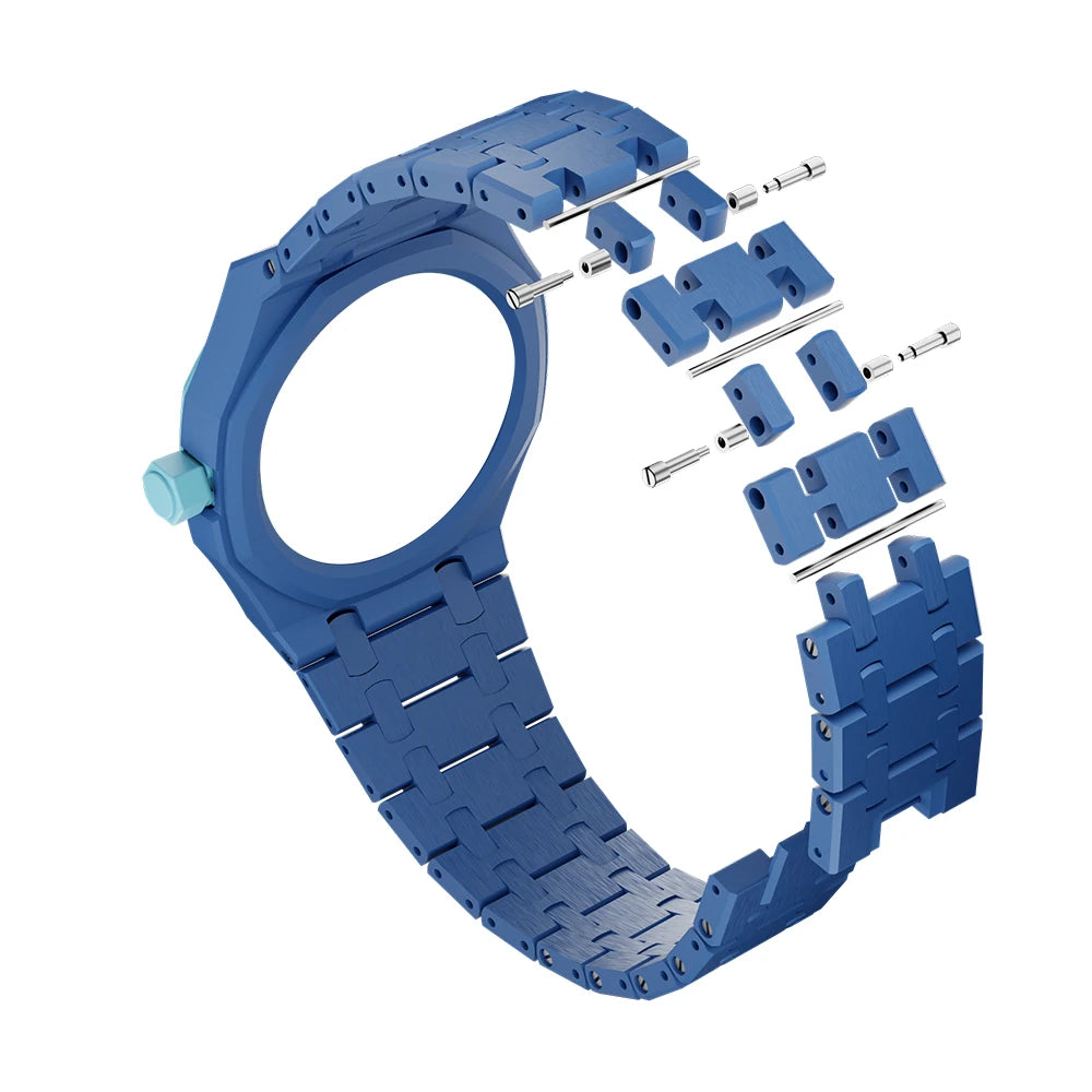 Kit de Modificación de Plástico de Lujo para Reloj Swatch X AP Royal POP, Caja de Reloj Ecológica, Correa de Reloj, Accesorio de Conversión de Reloj de Bolsillo