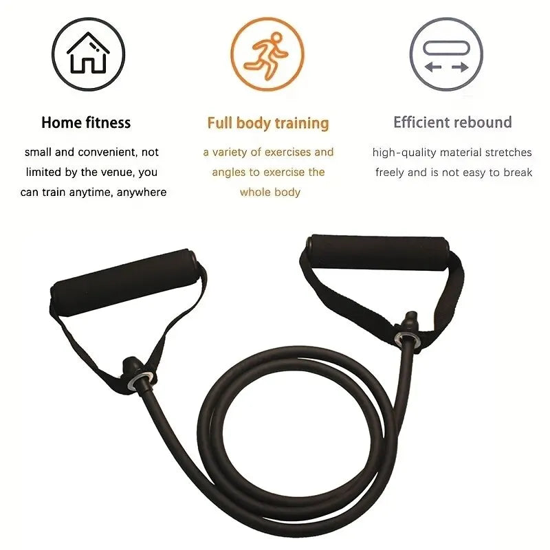 Bandas de Resistencia con Asas – Set de Entrenamiento de Fuerza para Gimnasio en Casa para Hombres y Mujeres
