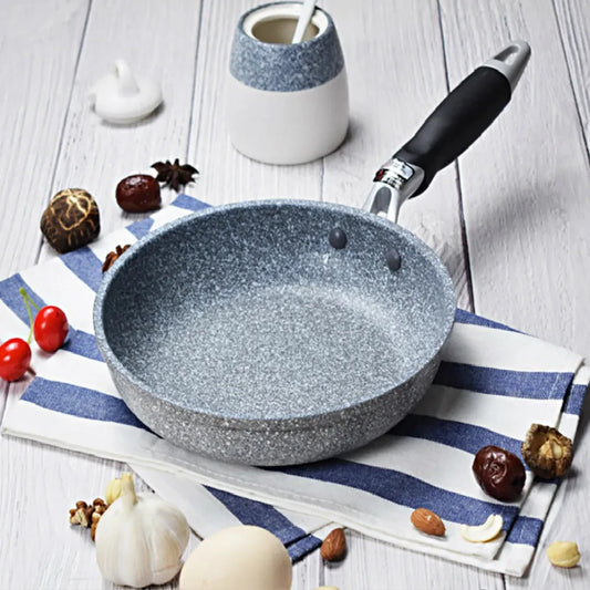Sartén antiadherente de piedra duradera, sartén Wok, Caldero, Cocina de Inducción, sartenes, panqueques, huevo, estufa de Gas, hogar, 28 cm, 26 cm, 24 cm, 20cm