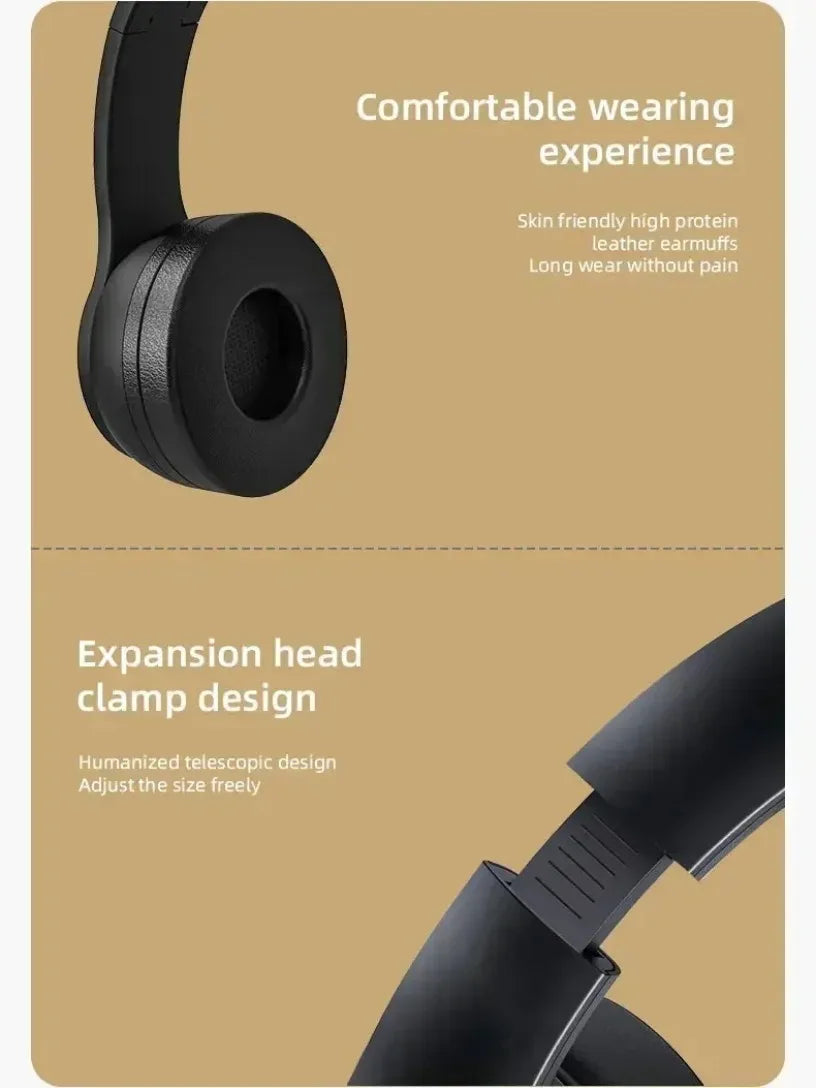 Auriculares Bluetooth Inalámbricos Plegables