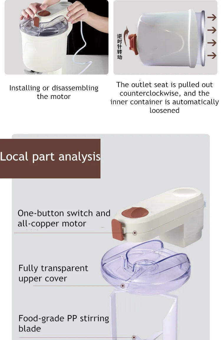 Máquina de helado Manual automática de sobremesa operación Simple Mini máquina de helado suave de gran capacidad para el hogar DI