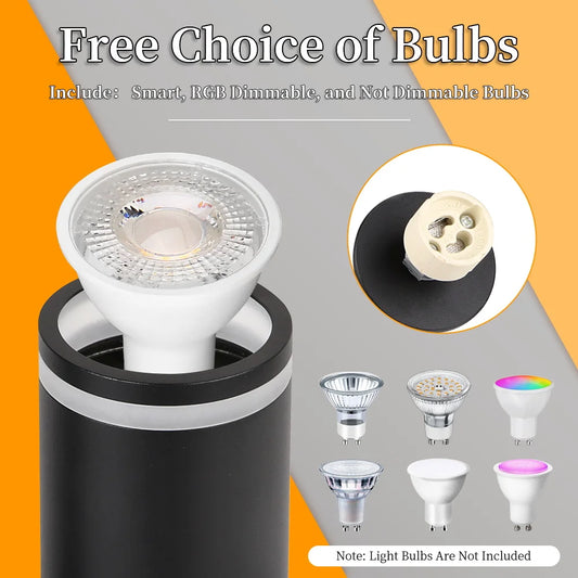 Lámpara de techo, luz de pista LED para dormitorio, pasillo, tienda, lámpara superior, bombilla GU10, iluminación de repuesto, focos LED ajustables
