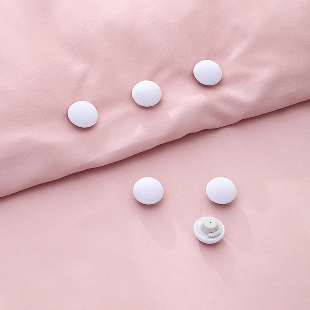 Fijador de sábanas para edredón, funda de cama con forma de seta, pinzas sin deformación, desbloqueo de un botón, 4/8 piezas