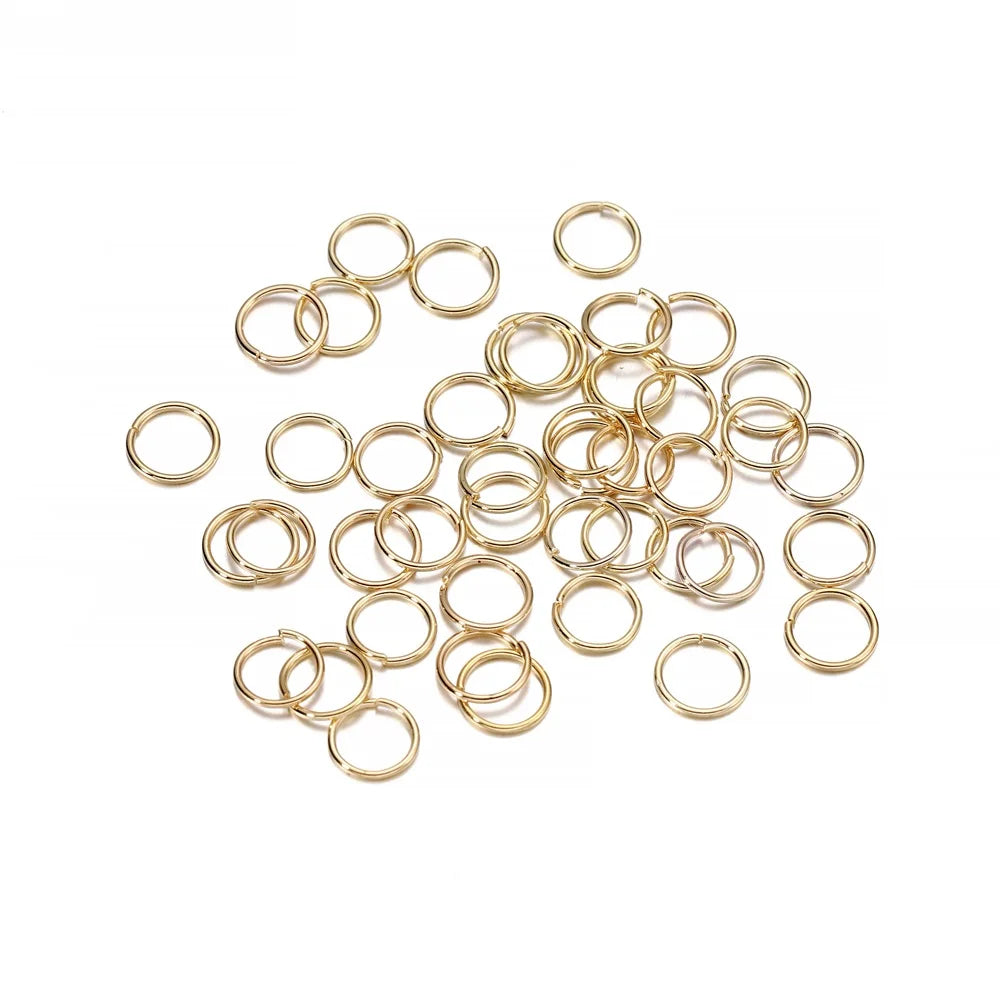 50-200 unids/lote 3-20mm anillos de salto conectores de anillos divididos para joyería Diy encontrar accesorios suministros al por mayor