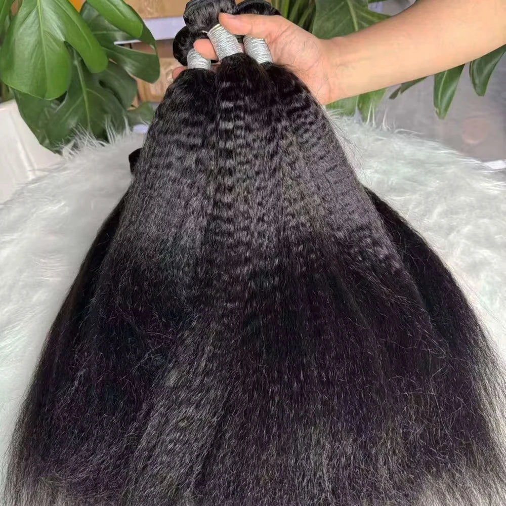 Extensiones de Cabello Humano Liso Rizado de 30 Pulgadas, Paquetes de Cabello Brasileño Remy para Coser, 3 o 4 Paquetes de Cabello Virgen en Trama
