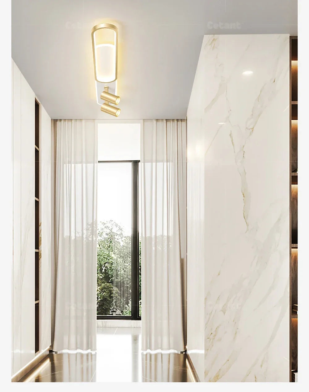 Luces de techo LED modernas con foco, candelabro de pasillo para sala de estar, pasillo, guardarropa, accesorios de iluminación interior para el hogar