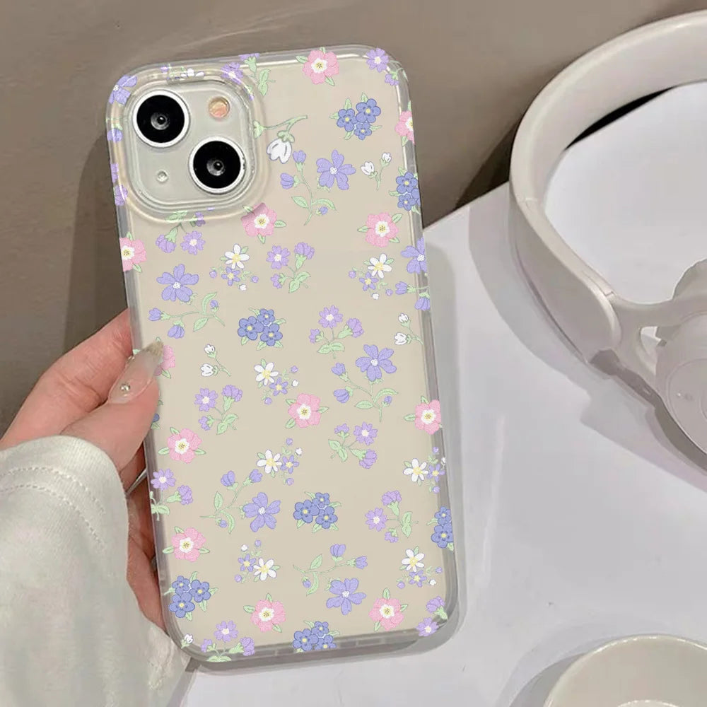 Funda mate de flores para iPhone 17, Fundas para iPhone 17 Air 16 Pro Max 12 14 11 13 15 Fundas, funda suave a prueba de golpes, parachoques de teléfono de leopardo