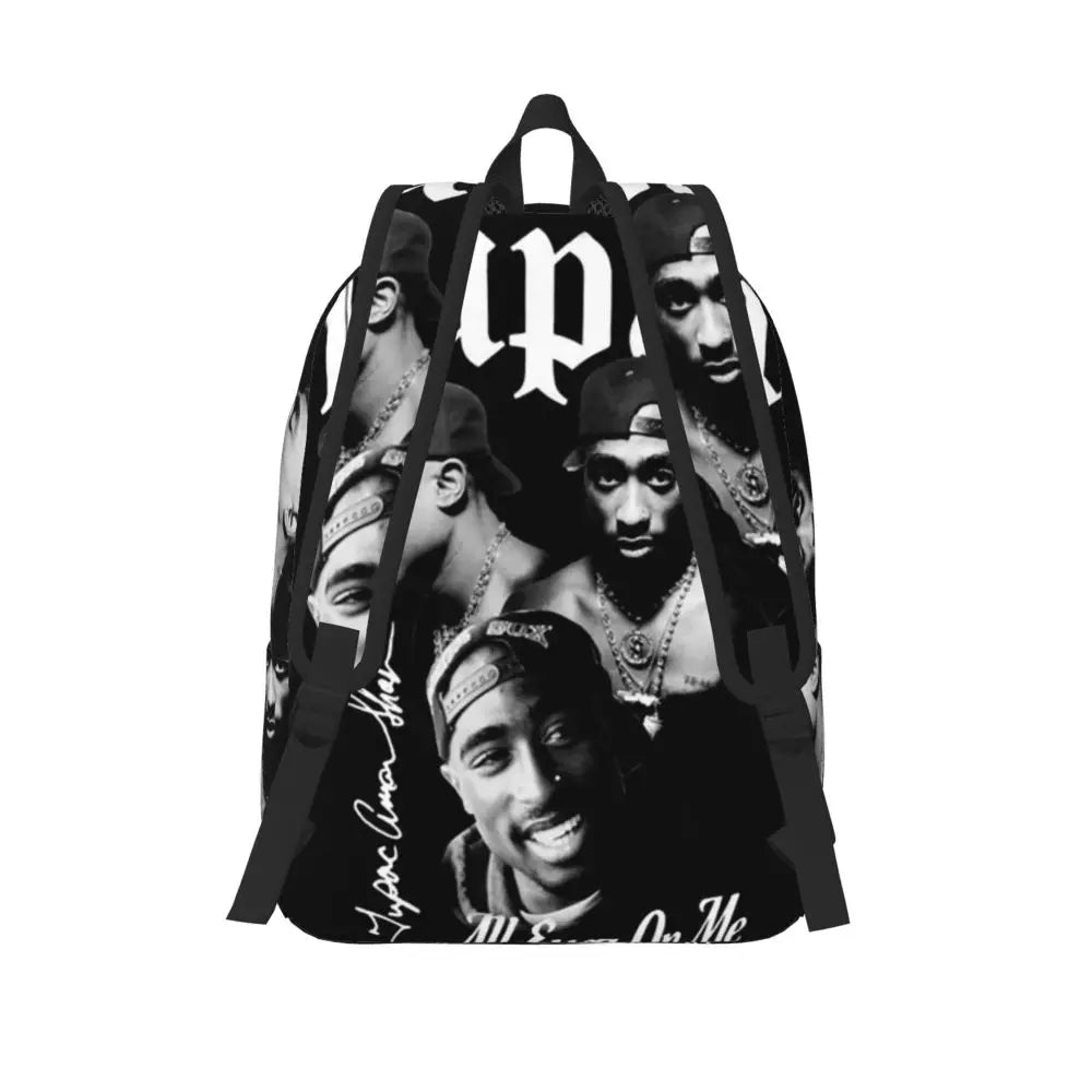 Mochila de hip hop del rapero Tupac 2PAC, mochila de gran capacidad para niños, mochila escolar, bolsos de hombro para hombres y mujeres