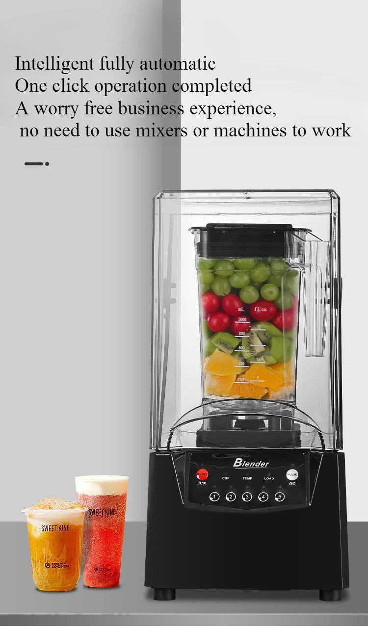 Máquina de ruptura de pared comercial, herramienta de leche de soja, leche, tienda de té, cubierta de cinturón de aislamiento acústico, máquina de jugo de hielo de arena