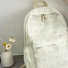 Mochila con estampado de gato de dibujos animados, mochila escolar para estudiantes de gran capacidad, bolso femenino delicado a la moda, bolsas de viaje portátiles, regalos