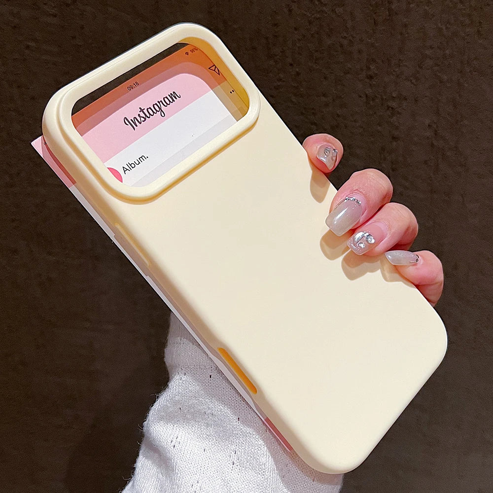 Funda protectora de silicona de Color caramelo para iPhone 17 Pro Max 17 Air 17 Pro, funda trasera de TPU suave mate a prueba de golpes