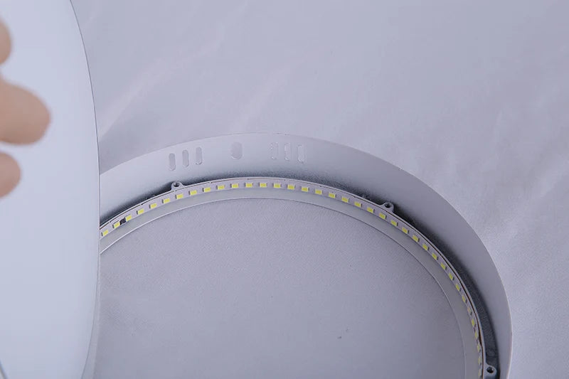 Lámpara de techo Led 110-265V Panel ultrafino luz Led para sala de estar dormitorio iluminación interior 20W 30W luces de techo redondas cuadradas
