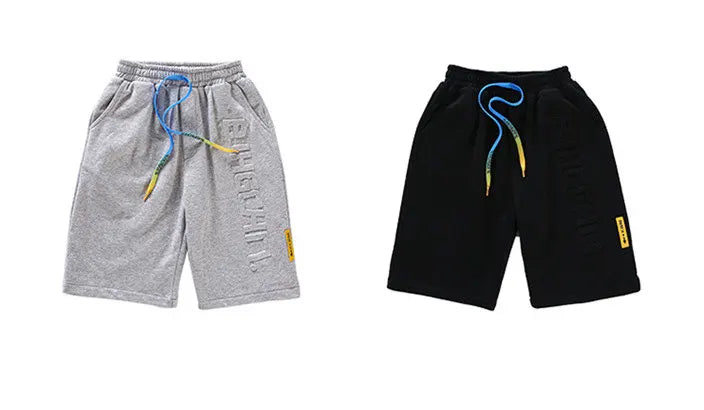 Pantalones cortos deportivos de algodón para niños, hasta la rodilla pantalón de chándal, talla 5, 6, 7, 8, 10, 12, 13, 14 años, gran oferta, Verano
