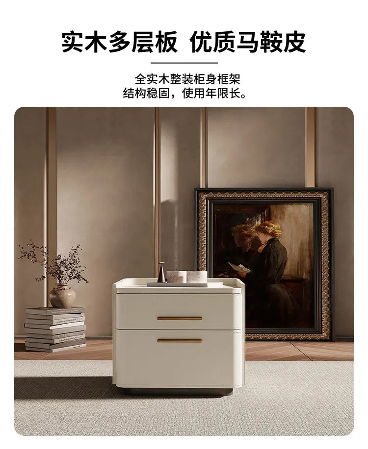 Mesita De Noche De almacenamiento De lujo, cajón Simple estético, mesita De Noche italiana, Mesitas De Noche nórdicas De moda, muebles De dormitorio