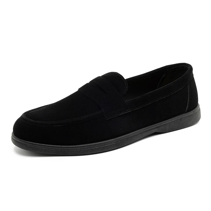Gran oferta de mocasines sin cordones para hombre, ligeros, transpirables, cómodos, planos para exteriores, suela suave antideslizante, zapatos informales para caminar a diario