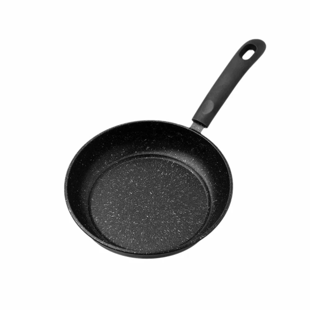 Sartén de piedra Maifan sin tapa de 18-25 cm, sartén antiadherente, utensilio de cocina grueso para cocinar carne, apto para cocinas de gas e inducción.