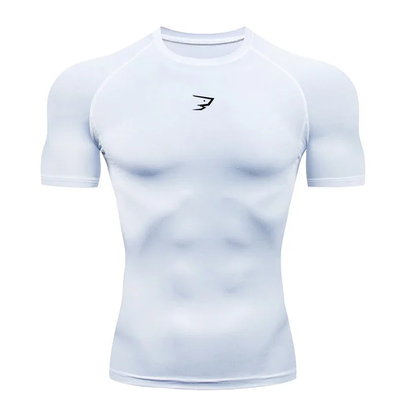 Camiseta de compresión para correr para hombre, camisetas deportivas de manga corta, camisetas deportivas para gimnasio, chándal para correr para hombre, camisetas atléticas para hombre