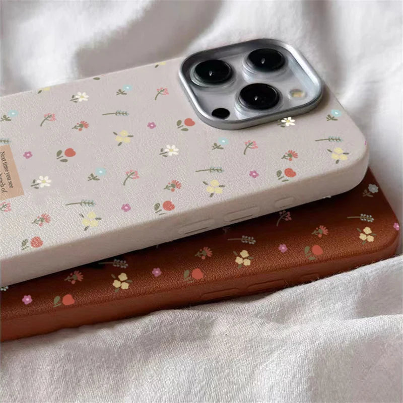 Funda de teléfono Floral pequeña y colorida para Samsung Galaxy A55 A54 A52 A34 A35 A15 4G 5G S25 S24 S23 S22 Ultra Plus FE, funda trasera suave