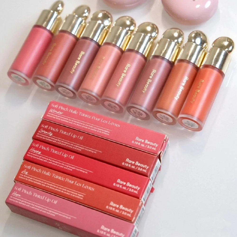Rubor Líquido Soft Pinch de Rare Beauty, Sedoso, Ligero, Transpirable, de Larga Duración, Maquillaje Voluminizador, Hope Love Virtue Happy Wonder Worth
