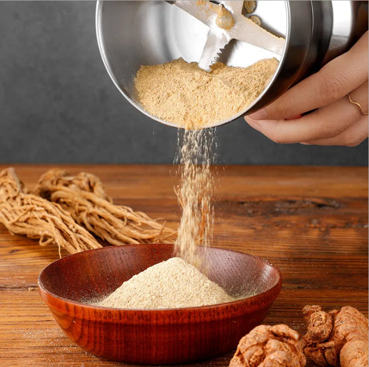 Molino de Granos Multifuncional de 4 Cuchillas para Cocina, Molinillo Eléctrico de Café para el Hogar, Licuadora de Nueces y Especias