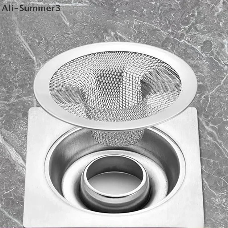 Filtro de fregadero de agua de cocina de acero inoxidable, filtro de drenaje para baño, tapones para el pelo de ducha, accesorios de cocina, 1 ud.