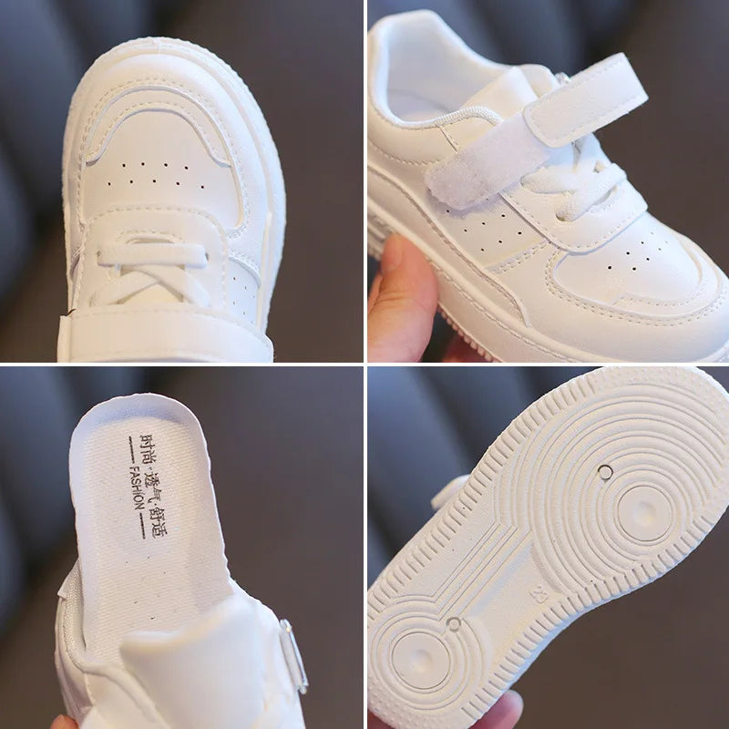 Zapatillas, zapato para niña, primavera Otoño, zapato blanco para niño, zapato informal para correr para niño, zapatillas de suela blanda antideslizantes, tenis para niño, artículo superventas