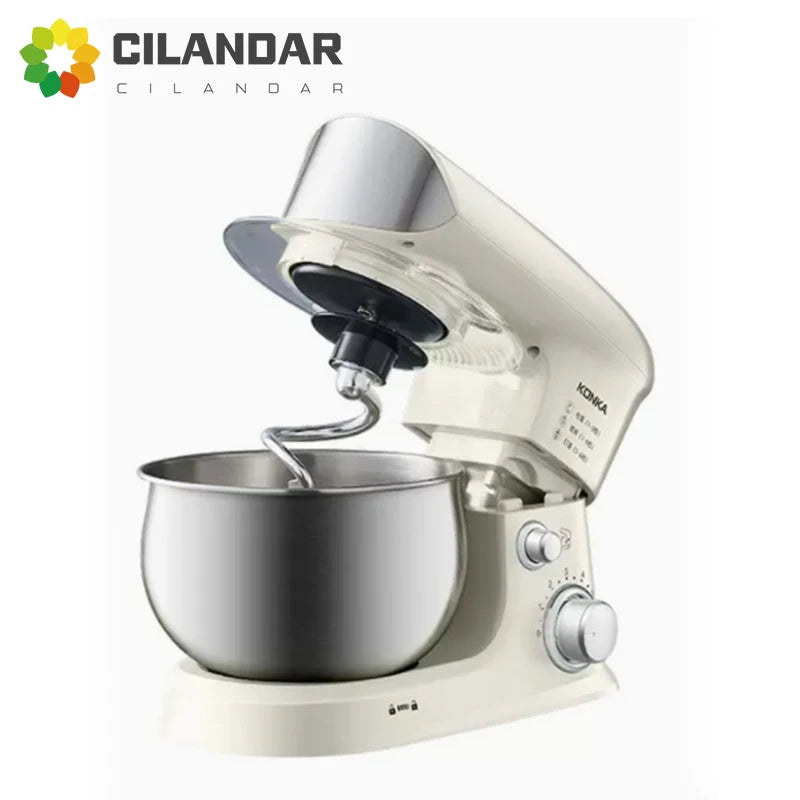 Máquina de Cocina Multifuncional 2026, Amasadora de Masa Pequeña de 3-5 Litros, Batidora de Huevos Eléctrica Automática para el Hogar