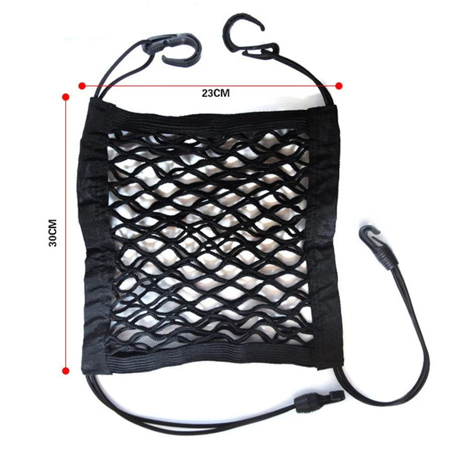 Barrera de coche para mascotas, barrera de coche para perros con bolsa de almacenamiento de malla de seguridad automática, protector de barrera para mascotas, Protector de seguridad para asiento trasero, red de malla