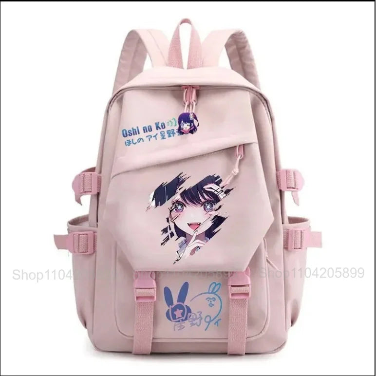 Mochila OSHI NO KO, mochila de anime recomendada para niños, mochila escolar para estudiantes, regalo para niñas, mochila de viaje diaria bonita