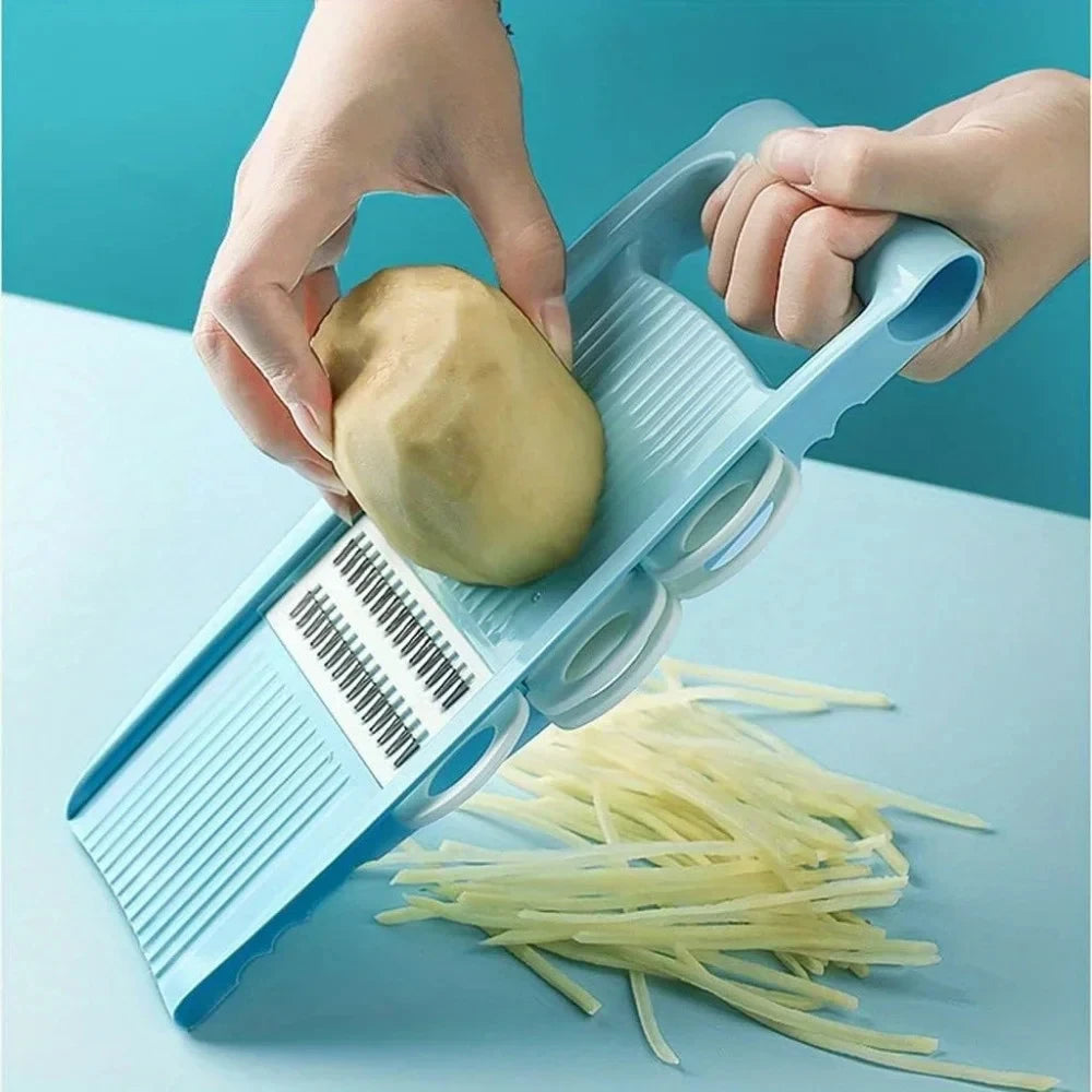 Cortador de Verduras y Frutas Multifuncional, Rallador Manual de Alimentos, Picador de Patatas, Picador de Verduras para el Hogar, Utensilios de Cocina