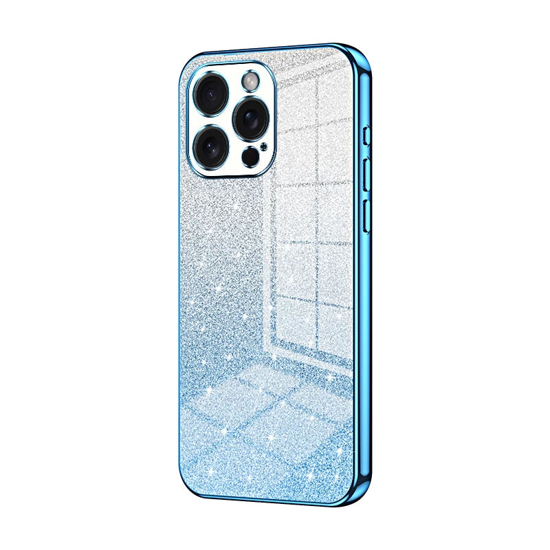 Funda Brillante Electrochapada para iPhone 17 Air 16 16E 15 14 13 12 Mini 11 Pro Max XS X XR SE 2 3 7 8 Plus, Cubierta Trasera de TPU Suave