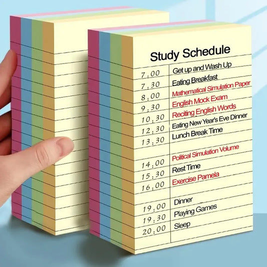 200 hojas de notas adhesivas de línea, 4 colores, marcador de notas portátil para estudiantes, notas adhesivas para escribir, Bloc de notas autoadhesivo fácil de aplicar