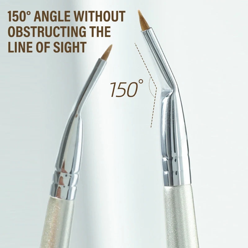Set de 7 Brochas Profesionales para Maquillaje de Ojos, Brocha Angulada para Delineador y Corrector, Herramienta para Sombra de Ojos y Aegyo Sal