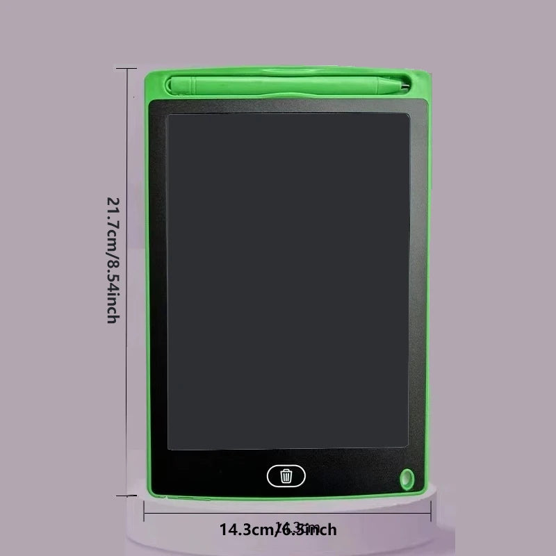 Tableta de escritura LCD de varios tamaños para niños, tablero de dibujo reutilizable de 6,5/8,5/10/12 pulgadas, protección ocular, bloqueo y borrado, regalo educativo