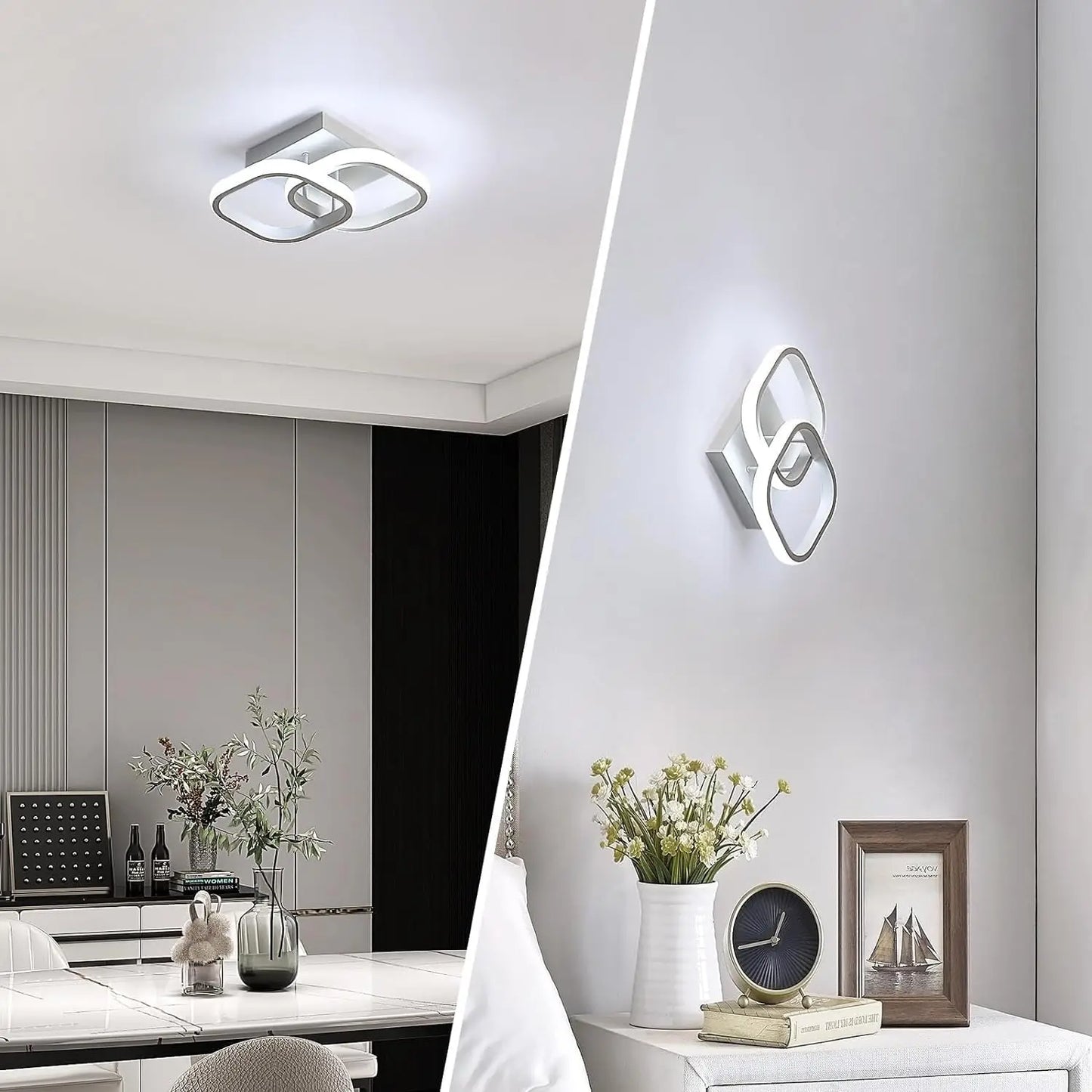 Luz de techo moderna, lámpara de techo LED para pasillo pequeño, diseño de cerca de techo, accesorio de iluminación para el hogar, cocina, dormitorio, balcón