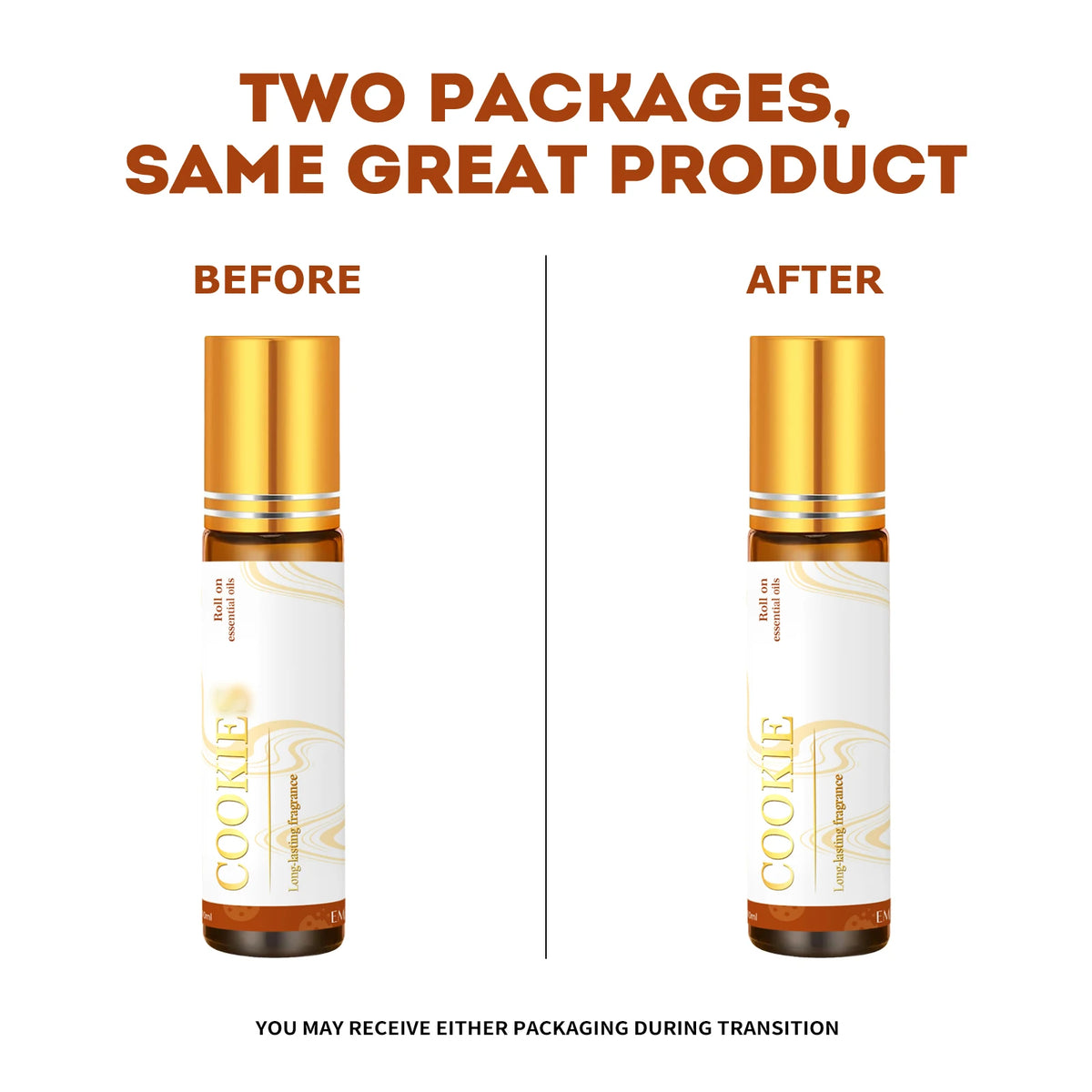 Aceites Aromáticos con Aroma a Galleta en Roll-On, 10ml - Aromaterapia Cálida para Comodidad y Relajación - Aroma Dulce a Repostería, Regalos en Tamaño de Viaje