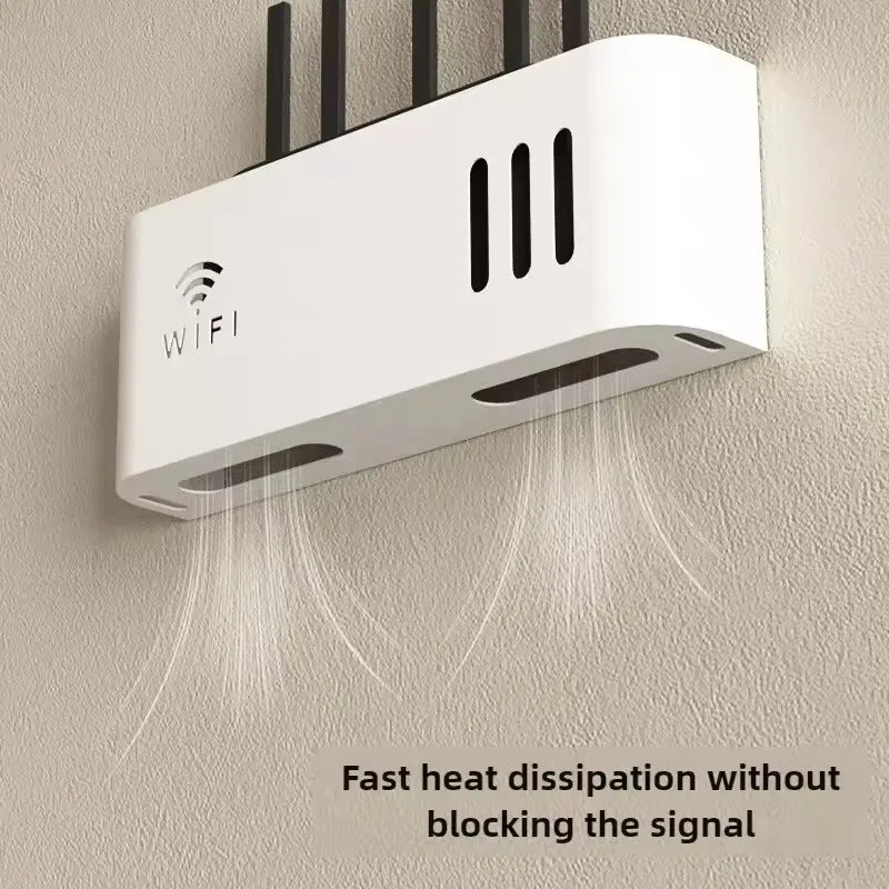 Caja de almacenamiento para enrutador de montaje en pared, estantes de almacenamiento inalámbricos con WIFI, organizador para el salón, ocultador WiFi, estante para colgar en la pared, estante para cabecera