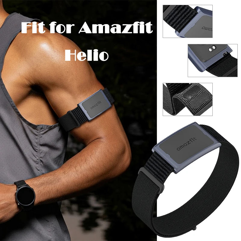 Brazalete para Amazfit Helio, pulsera elástica de nailon para reloj, Correa para Amazfit Helio Sport Fitness Tracker, Bicepsband
