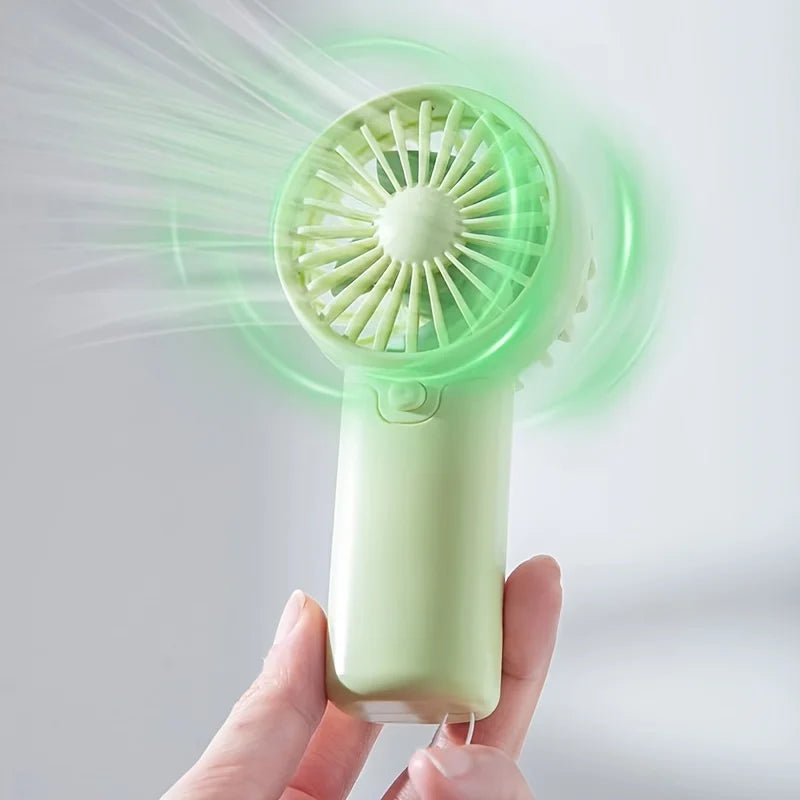 Ventilador portátil, práctico y creativo, pequeño ventilador de bolsillo, ventilador de mano, ligero, ajustable, lindo, Mini ventilador de mano, refrigeradores de aire