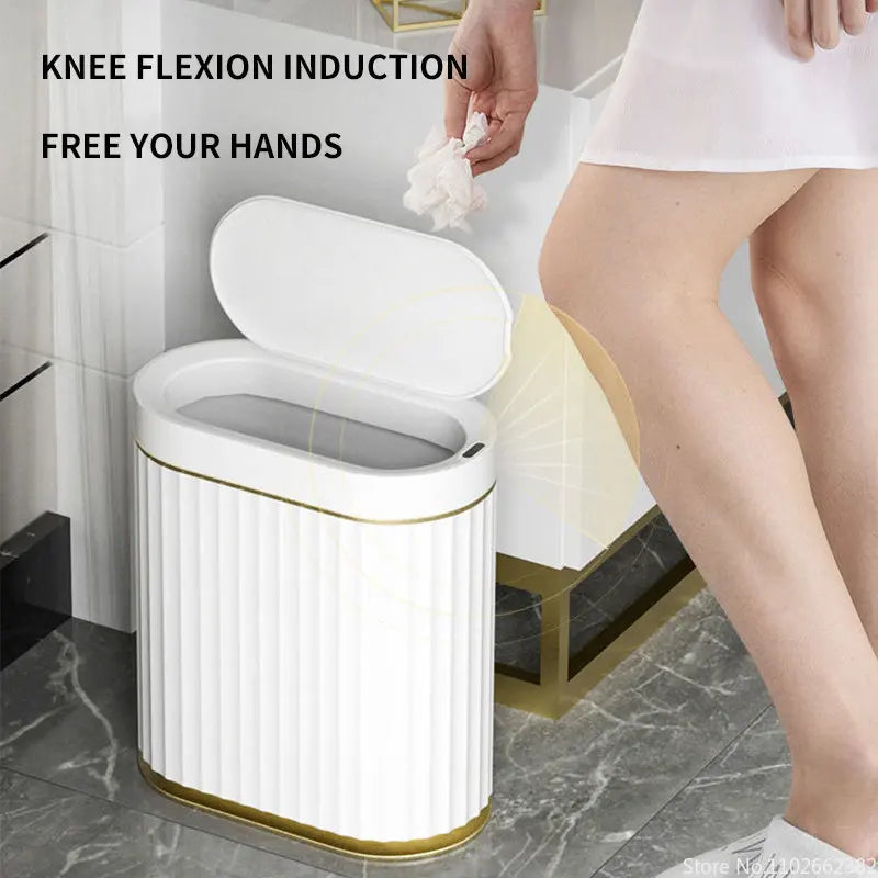 Cubo de basura inteligente para el hogar, papelera electrónica automática con Sensor inteligente de 7 y 9 litros, para cocina y baño, bote de basura inteligente
