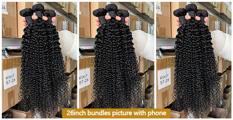 Mechones de pelo rizado, 100% mechones de cabello humano sin procesar con cierre 4X4, mechones de pelo rizado birmano, cabello humano con cierre