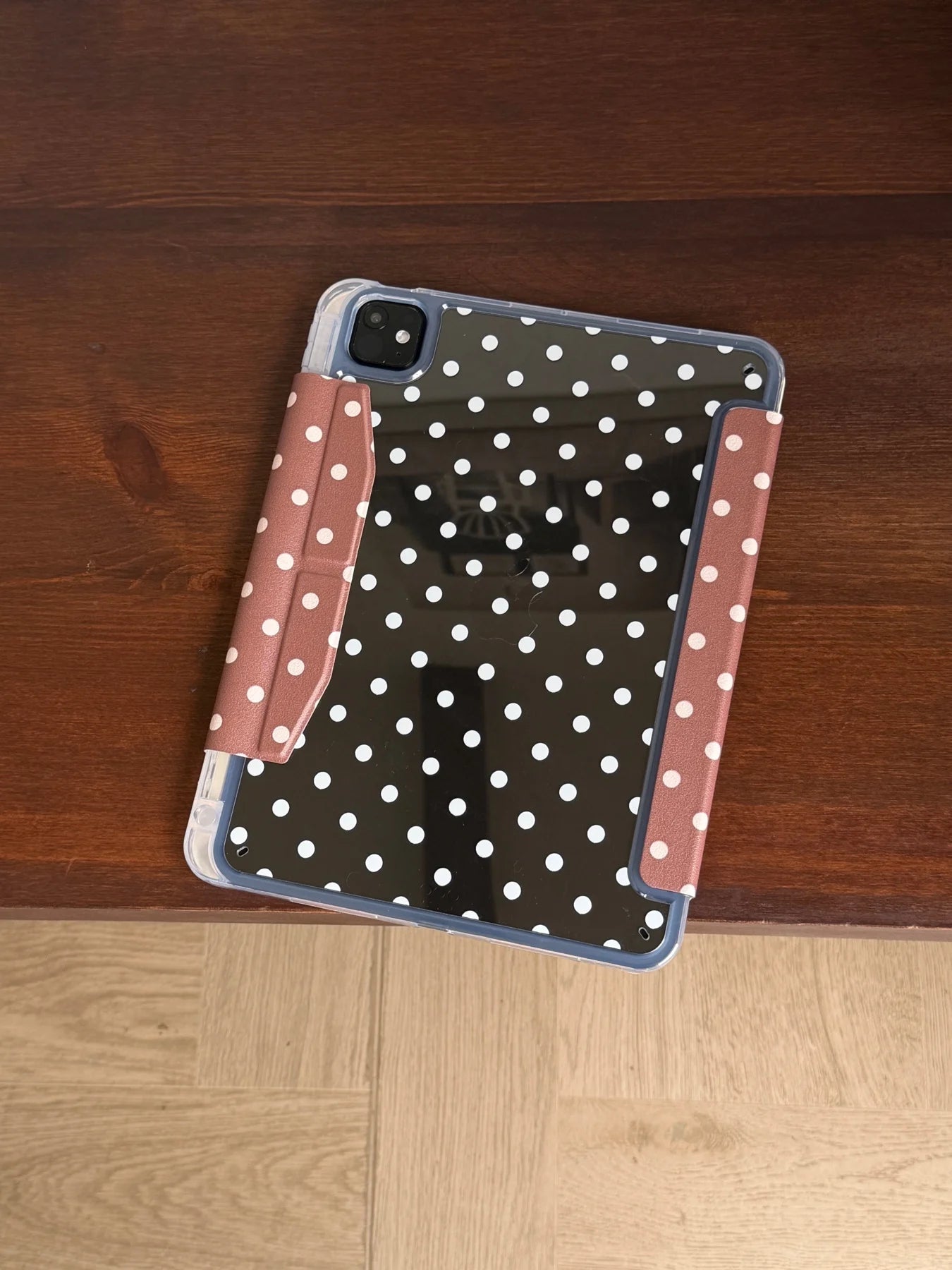 Funda para iPad plegable en Y con lunares y cierre a presión (6 colores) para iPad10/11th Air 11 4/5 10,9 Pro 11 12,9 iPad 10,2 7/8/9th Gen