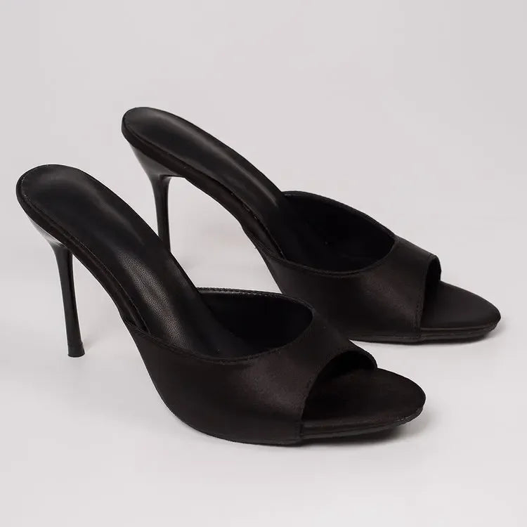 Nuevas Sandalias de Tacón Alto y Fino para Mujer, Verano 2026, con Punta en Pico, Elegantes y Sexys, Tipo Peep Toe, Estilo Stiletto